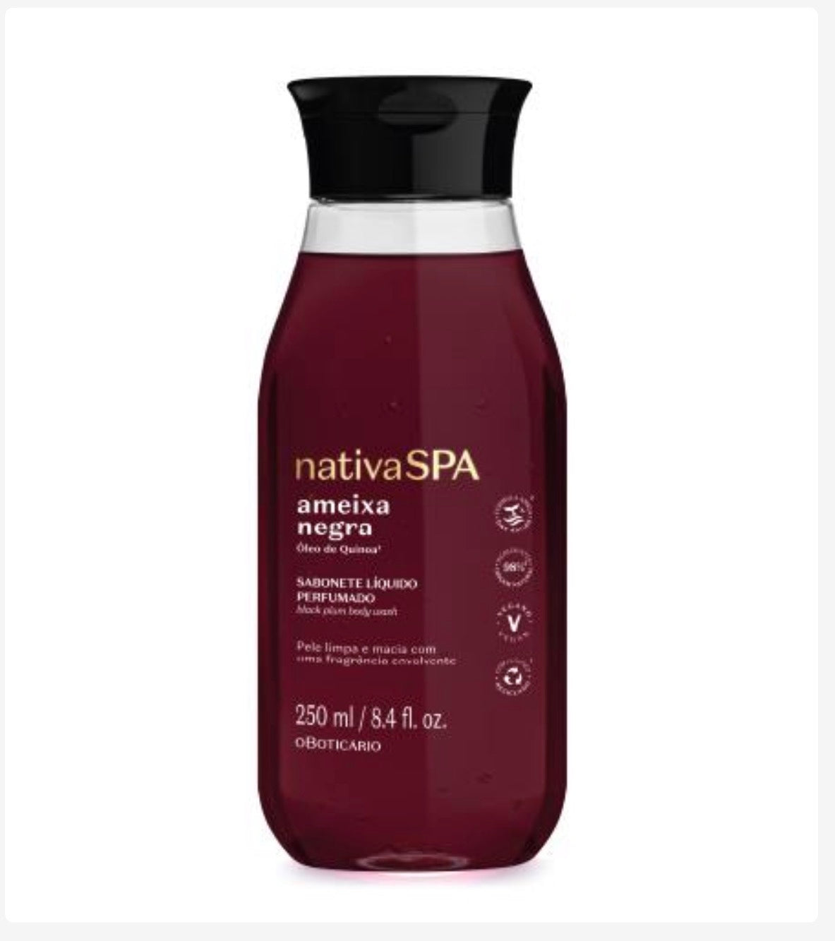 O Boticário – Nativa SPA Ameixa Negra Sabonete Líquido Perfumado 250ml
