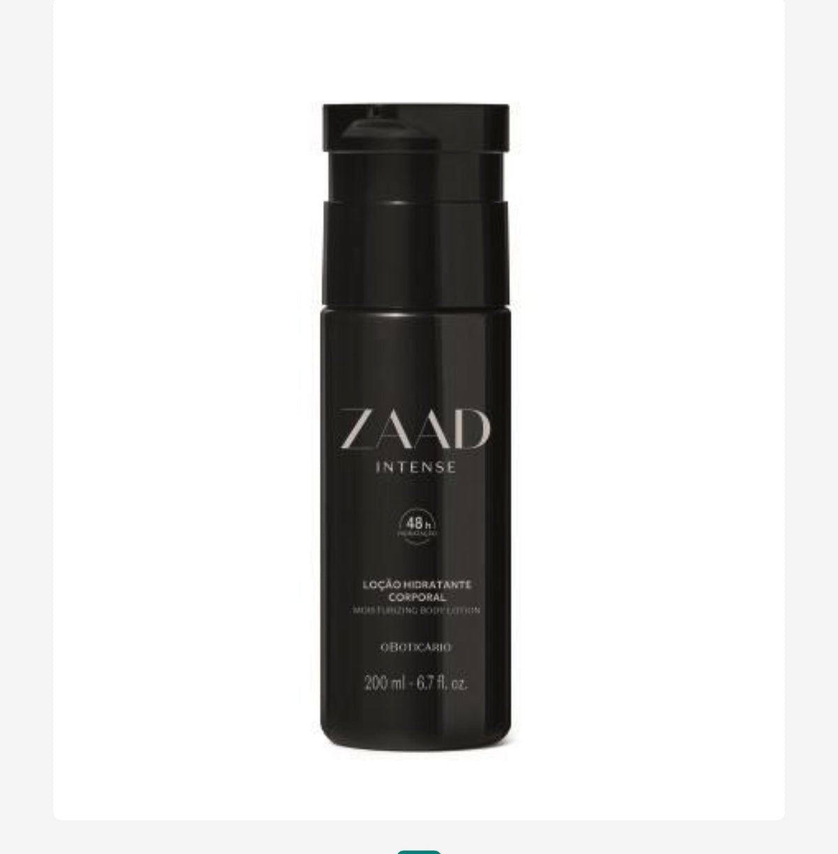 O Boticário – Zaad Intense Loção Hidratante Corporal 200ml